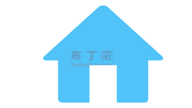 天蓝色简易房子房屋素材png元素大全