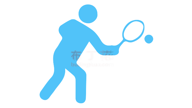 天蓝色高端网球比赛矢量图背景