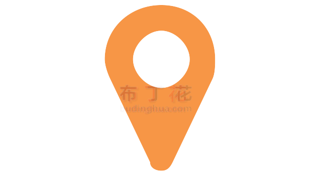橙色个性GPS导航定位地图指示指南针矢量图