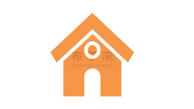 橙色圆拱门房子png矢量元素图片库