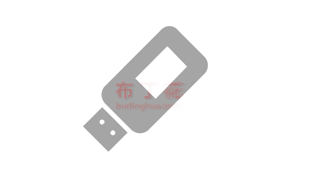 灰色古典USB接口u盘logo矢量背景