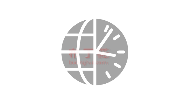灰色可爱全球时差时间时钟矢量图元素