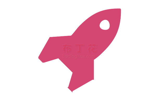 粉色高端卡通形象小火箭png矢量背景图片库
