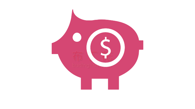 粉色精美金猪存钱罐png图案素材