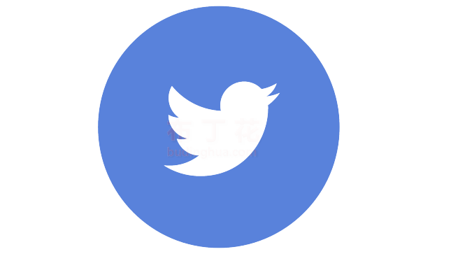 紫色唯美推特logo鸟png图案下载