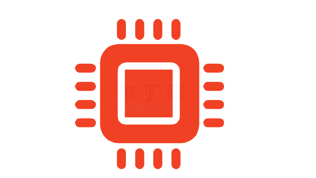 红色通用中央处理器cpu芯片矢量元素素材大全
