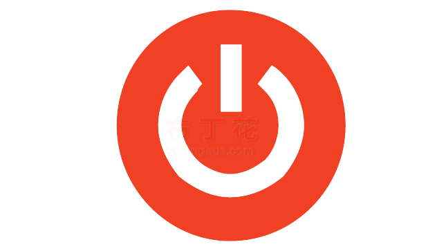 红色时尚圆形电脑管家按钮素材矢量图