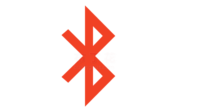 红色电脑蓝牙logo矢量图片下载