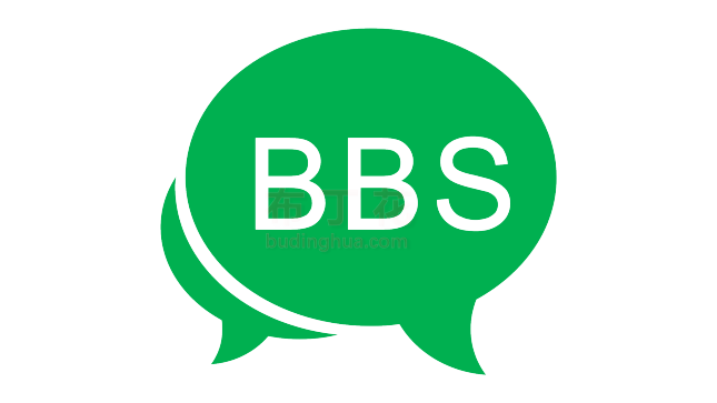 绿色BBS聊天对话框免抠矢量元素