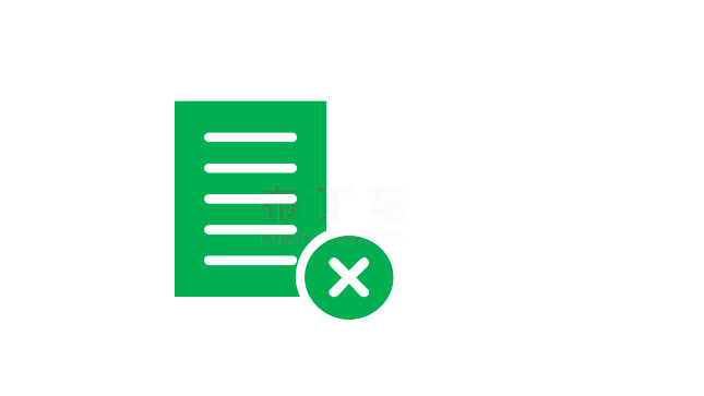 绿色高雅删除文件logo矢量图案