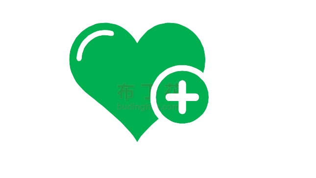 绿色淡雅十字架心脏爱心公益logopng图片下载