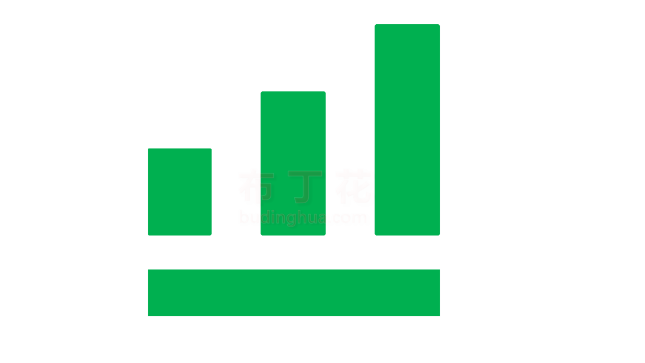 绿色向上增长条形统计图png矢量图案图库
