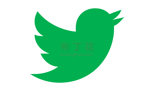 绿色高端推特小鸟logopng图片下载
