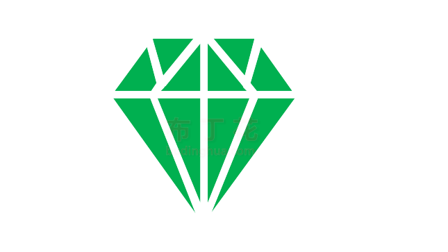 绿色典雅钻石钻戒矢量图图案