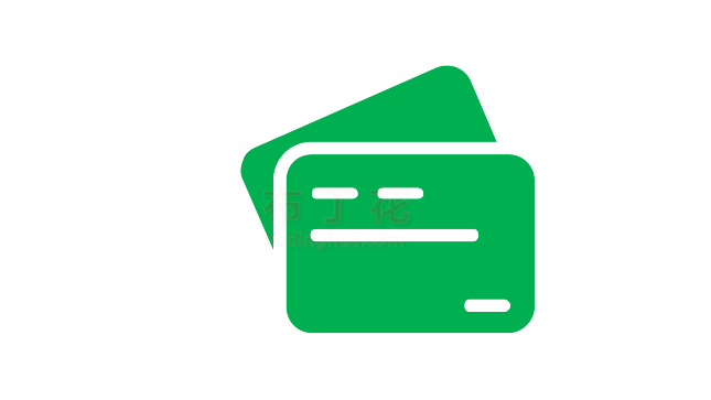 绿色银行卡信用卡png图案