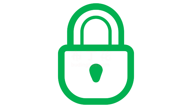 绿色高端门锁数字安全锁png元素大全