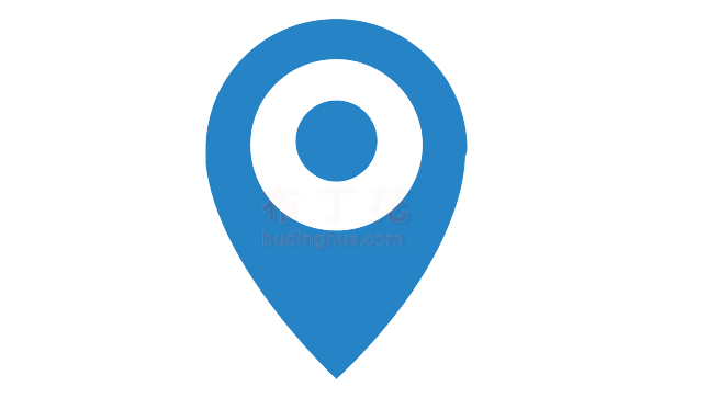 蓝色清新圆形指南针GPS导航定位矢量素材下载