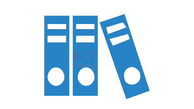 蓝色文件夹logo矢量图