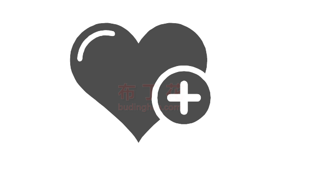 黑色十字架心脏爱心公益logo矢量图素材